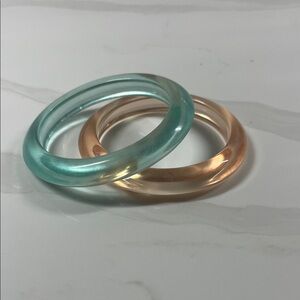 Target Aqua and Peach Bracelet Duo